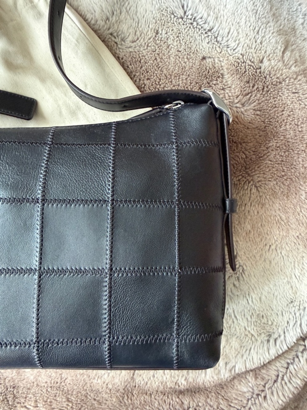 Coach Black Alter/Ego Medium Slouchy Shoulder Bag Upcrafted Leather Coachtopia - Picture 7 of 16